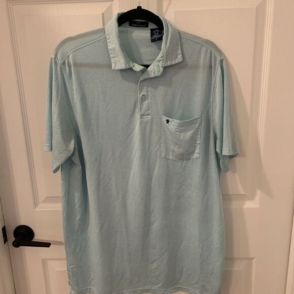 Simply Southern Polo Shirt Mens Large Striped Short Sleeve Stretch Golf‎ - Picture 1 of 6